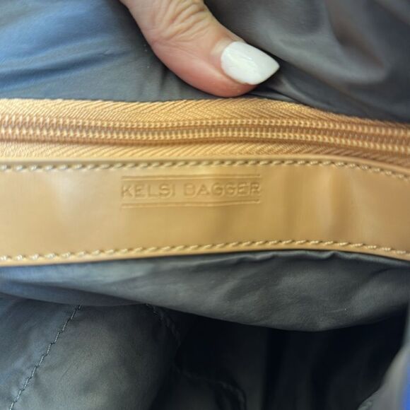 Kelsi Dagger Genuine Leather Royal Blue Tote Bag shoulder purse soft luxurious - Picture 10 of 10